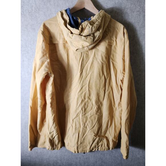 EZEKIEL Mustard Yellow Cotton Active Skater Snap Zip Street Hooded Jacket SZ L - Picture 2 of 10